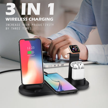 3-in-1 Wireless Charger for Apple Devices and Headphones