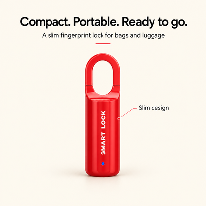 Professional red fingerprint lock feature image
