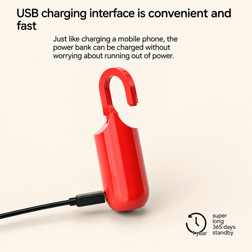 Professional USB charging lock image with original text